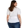 thumbnail image 4 of Blusa peplum Roman Fashion /Tallas Extras 0412 (Blanco) blanco 38 Roman Fashion BL-ELY-0412-BLANCO, 4 of 7