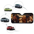 thumbnail image 4 of Xoenoiee Funny Family King Charles Spaniel Print Windshield Sun Shade with Suction Cups, Foldable Car Sunshades Reflect UV Sun and Heat and Protect Your Car, 57.1 x 27.4 Inch, 4 of 7