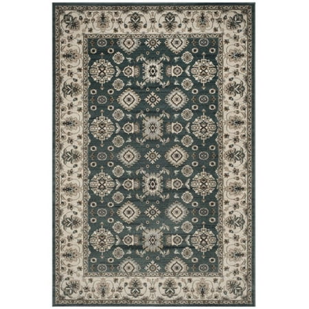 Safavieh LYNDHURST  TEAL / CREAM  4  X 6   Area Rug LYNDHURST  TEAL / CREAM  4  X 6   Area Rug The Lyndhurst Collection by Safavieh captures the look of classic handmade Persian and European carpets in power-loomed reproductions of enhanced polypropylene for easy care and long wear. Safavieh creates these designs based on the finest antiques in the company’s archival collection. Use elegant  practical Lyndhurst area rugs for enduring beauty in traditional and transitional rooms. - Color: TEAL / CREAM - Backing: Jute Backing - Size: 4  X 6  - Weight: 11 - Pile Height: 0.43 - Construction: Power Loomed - Shape: Small Rectangle - Fiber/Finish: 100% Polypropylene Pile