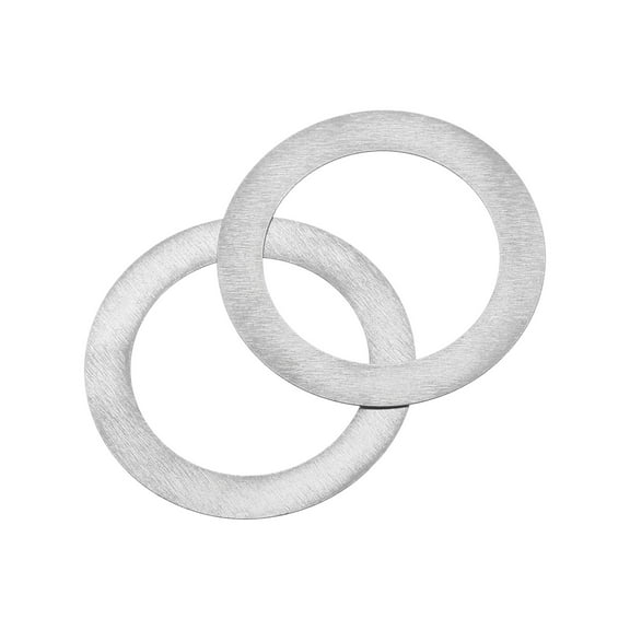30Pcs 304 Stainless Steel Flat Washers, M20x28x0.1mm Ultra Thin Flat Spacers