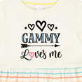 thumbnail image 4 of Inktastic Gammy Loves Me Grandchild Girls Baby Dress, 4 of 5