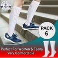 thumbnail image 3 of 6 Pairs Of Yacht & Smith EXTRA THICK Slouch Socks for Women, Extra Heavy Slouchy Ladies Cotton Crew Boot Socks, 3 of 7