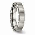 thumbnail image 4 of Titanium Brushed/Polished Grooved Ring Size: 8; for Adults and Teens; for Women and Men, 4 of 6