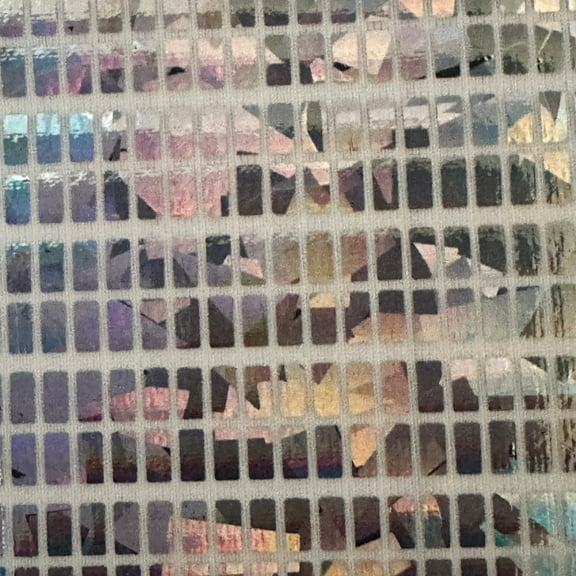 Disco Hologram Foil Polyester Spandex Fabric | Spandex palace