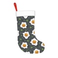 thumbnail image 2 of Yiaed Cute Poached Eggs Print Christmas Stockings, Christmas Stockings Hanging Ornaments, Christmas Stockings for Family Christmas Holiday Decorations, 2 of 7
