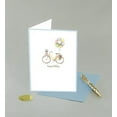 thumbnail image 4 of Graphique Bicycle with Balloons Birthday Card - Family and Friends - Embellished with Gold Foil Accents - Color-Coordinated Envelope - 5" x 7", 4 of 6