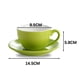 thumbnail image 2 of Colorful Ceramic Coffee Mug Set Large Capacity Morning Tea Cup with Handle for Tea Coffee, 2 of 5