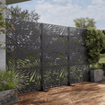 thumbnail image 6 of MAYEERTY 72"x47"x16" Outdoor Privacy Screen with Stand Metal Balcony Decorative Screen,Black, 6 of 10
