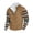 Khaki, variant on Mens Vintage Graphic Shirts Trendy Ethnic Style Pattern Print Long Sleeve Half Zip up Stand Collar Pullover Sweatshirts Big and Tall Regular Fit Cotton Tops Green XXL