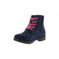 thumbnail image 5 of Josmo Sparkle Youth Girl's (11-3) Combat Boot | 91889-NVY Blue, 5 of 6