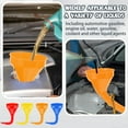 thumbnail image 4 of Wide Mouth Oil Funnel with Hose Extension Flexible Funnels for Automotive Use Removable Mesh Filter for Car Fuel, Transmission Fluid, Oil Change(3, Yellow), 4 of 7