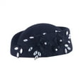 thumbnail image 3 of Outfmvch Women Church Hats Flower Applique Pillbox Hats Fascinator Tea Caps Navy 1 One Size, 3 of 3