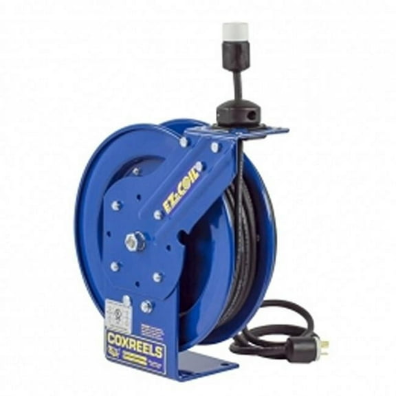 50 ft. Recept Spring Rew Power Cord Reel