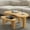 Natural, variant on MAYEERTY 48" Cashew - Shaped Coffee Table Set, Modern Solid Wood Irregular Side Table for Living Room, Walnut