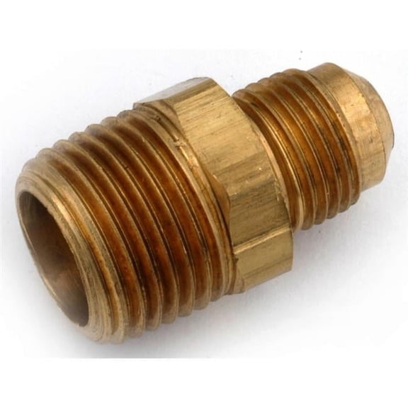 5-8 in. X .50 in. Brass Low Lead Flare Adapter Pack Of 5