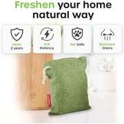4 Pack Activated Bamboo Charcoal Bags Closet Odor Eliminator Absorber Air Purifier Freshener Moisture Absorber 200g per bag