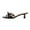 Black, variant on XYD Women Cute Bowknot Round Open Toe Slip On Sandals Kitten Low Heel Mules Summer Chic Resort Shoes Size 5 Black