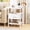 White, variant on Atilioo Nightstand with Charging Station, Adjustable Fabric Drawer Bedside Table, 3-Tier Storage End Table for Living Room Bedroom, Brown