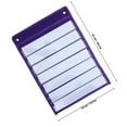 thumbnail image 2 of LOLIPPYY Burlap Pocket Chart Organizer 1 Set Purple Paper For Home Use File Organization, 2 of 8