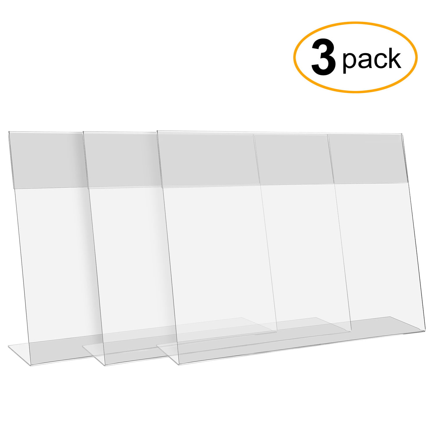3x Clear Frame Acrylic Transparent Photo Frame for Picture/Poster Decor 11*8.5" 