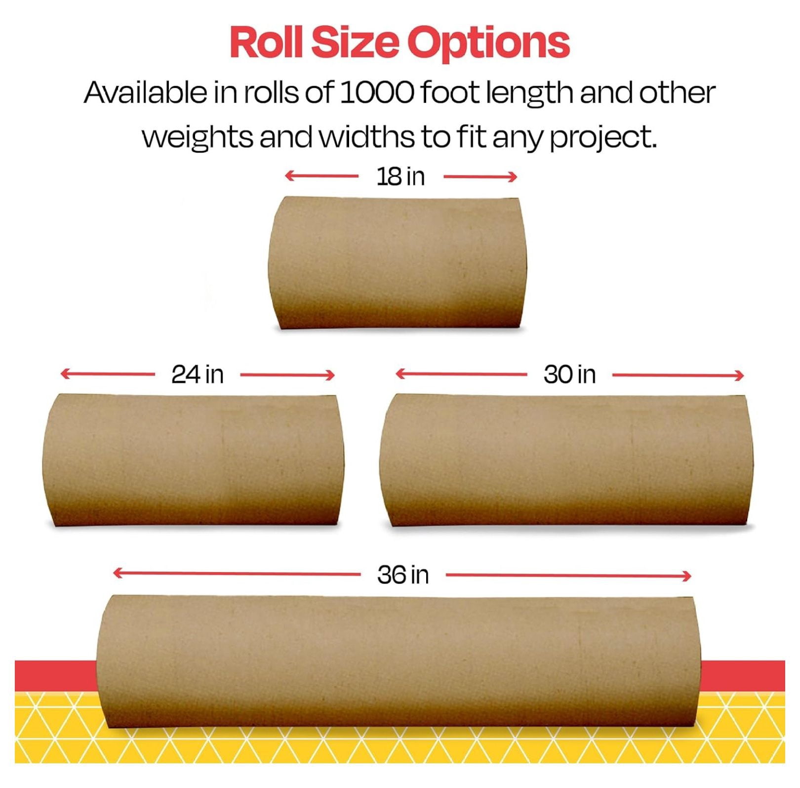 XYX Butcher Paper Roll, 50 lbs, 36 Inches x 1000 Feet, Brown
