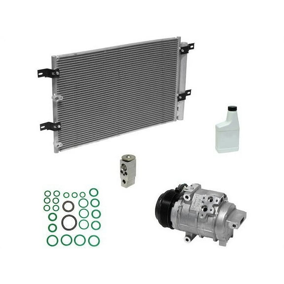 A/C Compressor Kit with Condenser - Compatible with 2007 - 2010 Ford Edge 2008 2009