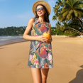 thumbnail image 3 of Disketp Tropical Fruit para Vestido sin Mangas para Mujeres, Vestidos de Verano para Mujeres, Casual y Holgado para la Playa, 3 of 7