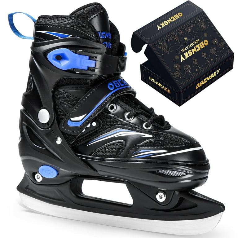 OBENSKY Adjustable Ice Skates with Free Skate Bag for Beginners