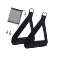 thumbnail image 3 of 2 piezas de agarres para ejercicios, accesorios de gimnasio resistentes, agarres de banda de resistencia para de poleas, equipo de gimnasio Negro, 3 of 8