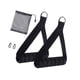 thumbnail image 3 of 2 asas de ejercicio, accesorios de gimnasio de alta resistencia, agarres para bandas de resistencia para gimnasio Negro, 3 of 9