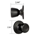 thumbnail image 5 of Design House Terrace Non-Turning One-Sided Dummy Door Knob, Matte Black, 5 of 7