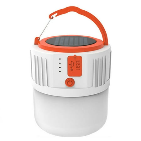 

AUREVOIR LED Solar Bulb Energy-saving USB Rechargeable Light 24Lamp Bead Bulb Night Market Lamp Mobile Outdoor Camping Power Outage Emergency Lamp Z86