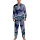thumbnail image 1 of Pijamas de tiburón marino con estampado animal para hombre, conjuntos de pijamas encantadores de manga larga, dos piezas, ropa de dormir con patrón de otoño para el tiempo libre, regalo, 1 of 5