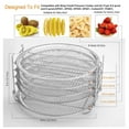 thumbnail image 2 of Rejillas Deshidratadoras Apilables Rejilla Para Freidora De Aire De 5 Niveles Compatible Con Rejillas Deshidratadoras Apilables Ninja Foodi Soporte Para Freidora De Aire De Acero ANGGREK Descripción de la referencia, 2 of 5