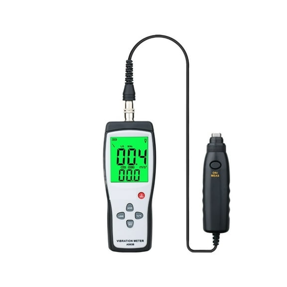 Digital Vibration Meter 10HZ~1KHZ 0.1~199.9m/s Precision AS63B Vibration urer Tester Gau Analyzer W/Carry Box