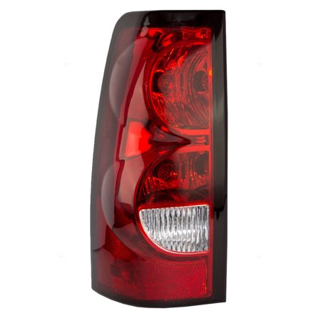 - Brock Taillight Drivers Tail Lamp Lens, Bulb and Wiring Harness Replacement for 04-07 Chevrolet Silverado Fleetside Pickup Truck 19169004