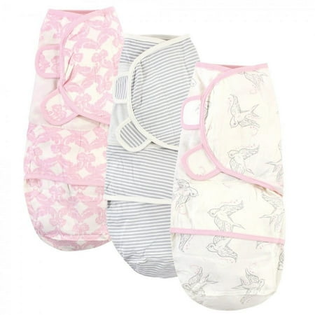 UPC: 0660168671322 | Touched by Nature Baby Girl Organic Cotton Swaddle Wraps  Bird  0-3 Months