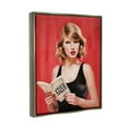 thumbnail image 4 of Stupell Industries Popstar Love Stories Literature & Flim Painting Gray Floater Framed Canvas Art Print Wall Art, 17 x 21, 4 of 10