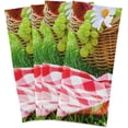 thumbnail image 6 of Wine Fruits Basket Tea Towels Set of 1 Picnic Meadow Kitchen Dish Cloth with Hanging Loop, 18"x28"Lint-Free Absorbent Towel for Kitchen Drying Wiping and Cleaning, 6 of 7