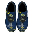 thumbnail image 2 of South Carolina The Palmetto Stte Palm Tree and Yellow Jessamine Flower Shoes Sneakers Black Size 4, 2 of 7