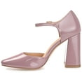thumbnail image 3 of Journee Womens Hesster Mary Jane Mid Block Heel Square Toe Pumps, Widths Available, 3 of 10