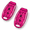 Pink, variant on Pink 2-Pack Rechargeable LED Clip-On Safety Light with 6 Lighting Modes