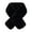 Black One Size, variant on Cross Scarf Faux Rabbit Fur Thickened Soft Cozy Plush Cold Resistant Solid Color Autumn Winter Women Neck Warmer Collar Scarf for Daily Life