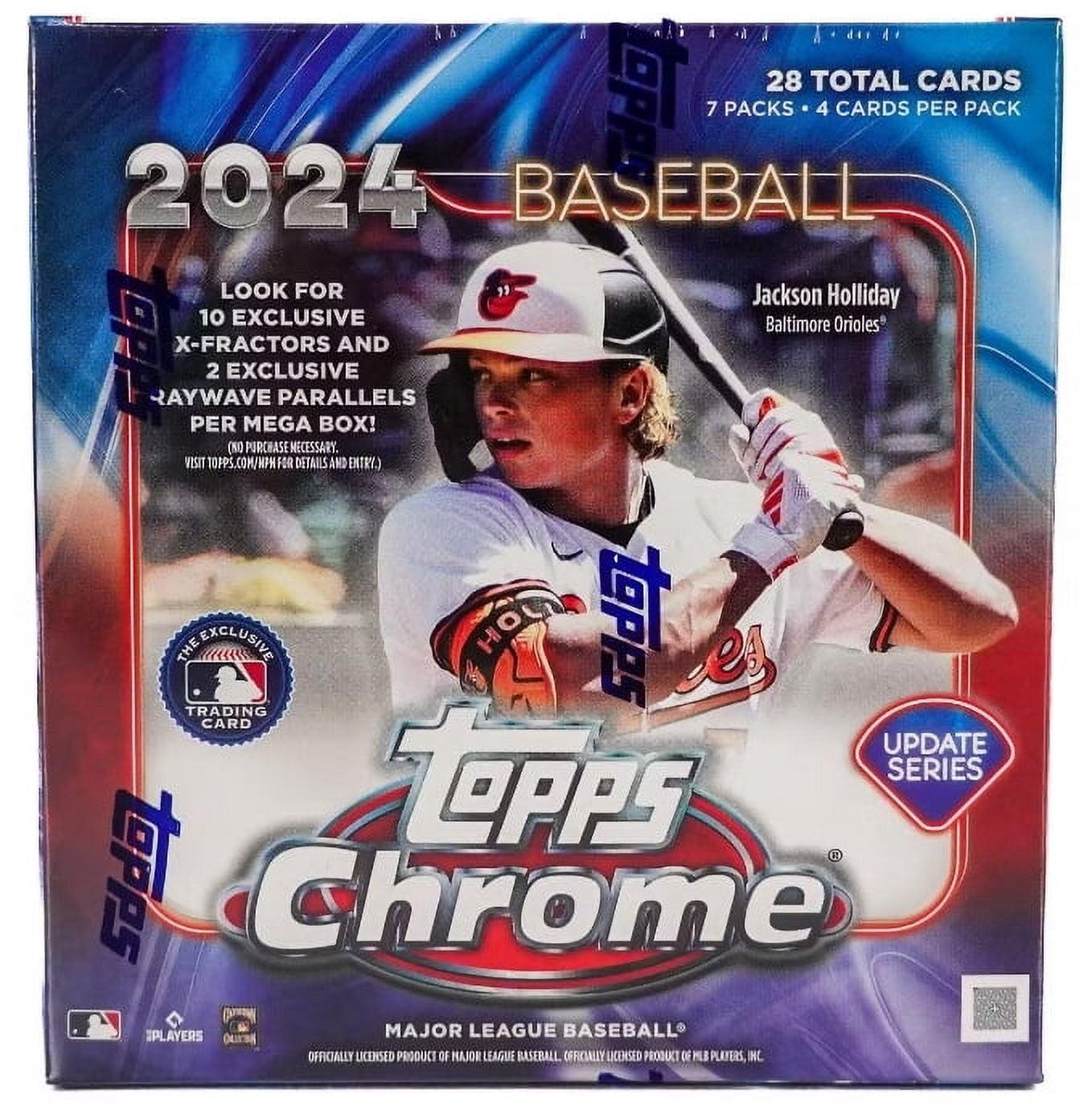 2024 Topps Chrome Updates MLB Baseball Trading Cards Mega Box