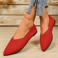 thumbnail image 6 of YLYL Women Knit Ballet Flats Non Slip Pointed Toe Comfortable Softable Casual Dressy Work Flats Shoes, 6 of 8