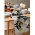 thumbnail image 6 of Vintage Rooster Table Runner 90 Inches, Retro Farmhouse Animals Wooden Bed Runner Dresser Scarves Tabletop for Indoor Outdoor Parties/Ceremony/Banquet, 13" x 90", 6 of 8