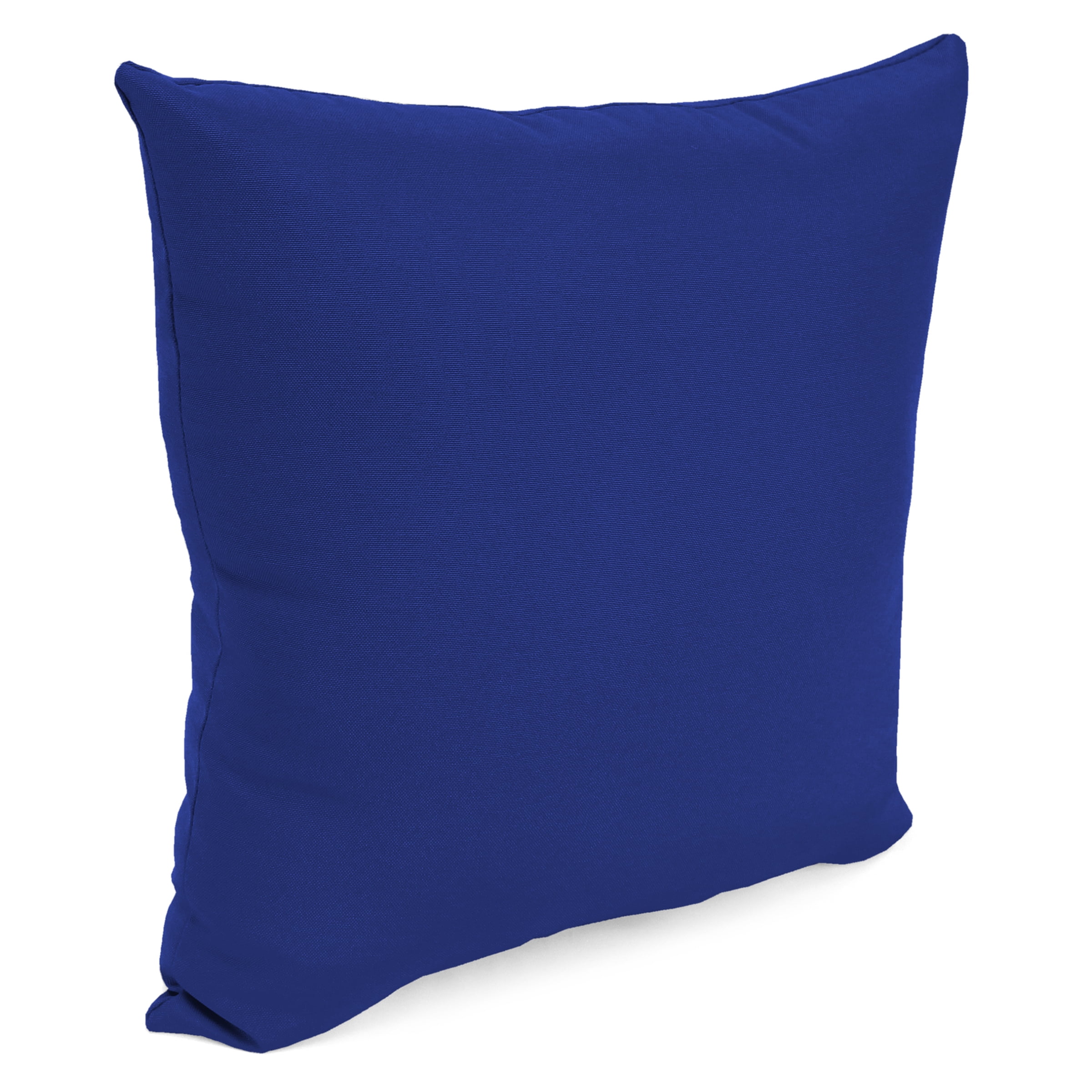 Jordan Manufacturing 16" x 16" Veranda Cobalt Blue Solid Square Outdoor Throw Pillow