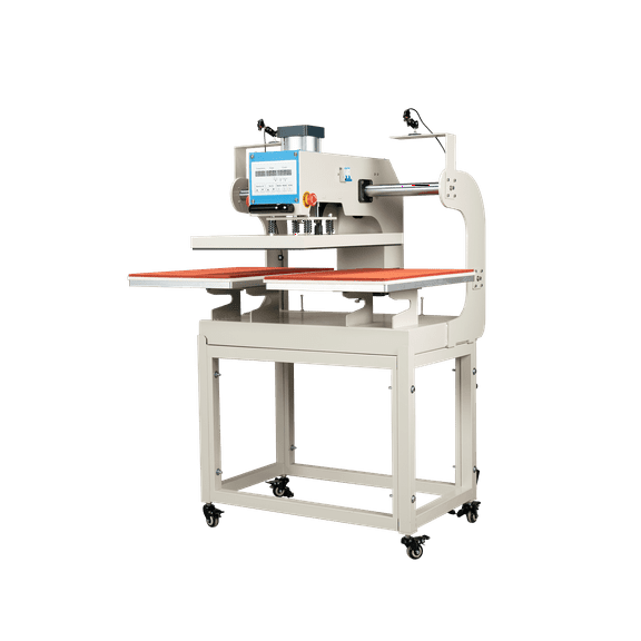 LIVIVOX 16x24 pneumatic up sliding dual platen heat press machine with infrared positioning