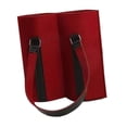 thumbnail image 3 of Bolsa de regalo para vino, bolsa de fieltro para transportar botellas de vino, bolsa ligera para acampar o para la cena de inauguración de la casa, 2 Botellas Rojas, 3 of 10