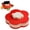 S(8.98 × 2.95 in), variant on divided spin and snack serving tray,fruit tray,toddler snack containers, rotating snack container, serving trays for party,crawfish trays for Snacks, Dips & Party, Multi-Compartment Food Organizer